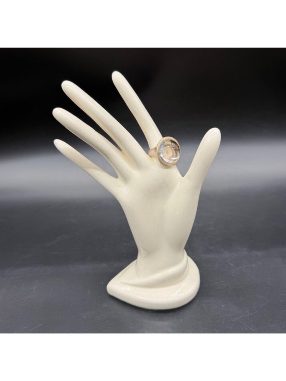 Sterling Silver Pools Of Light Quartz Ring Size 8 RLM Robert Lee Morris READ - Picture 2 of 13